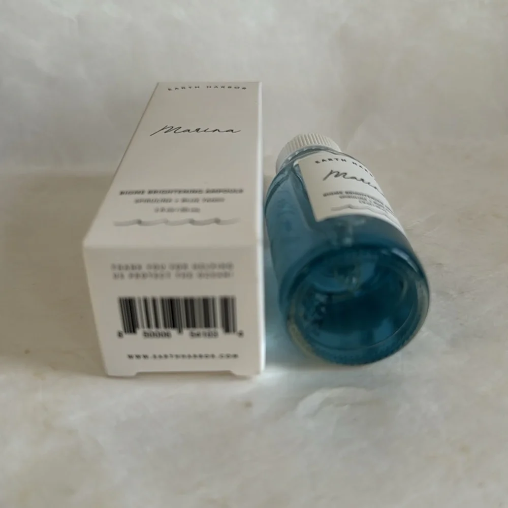 EARTH HARBOR Marina Biome Brightening Ampoule 1oz NIB $38 CLEAN BEAUTY